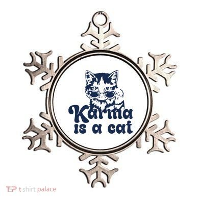Karma Is A Cat Ornament