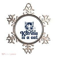 Karma Is A Cat Ornament thumb 0