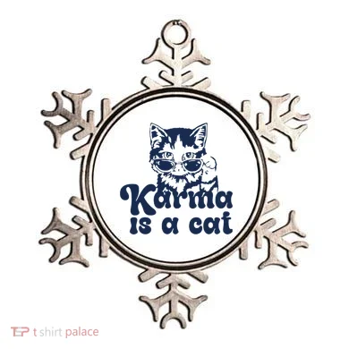 Karma Is A Cat Ornament