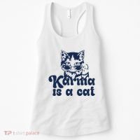 Karma Is A Cat Women's Tank Top thumb 0