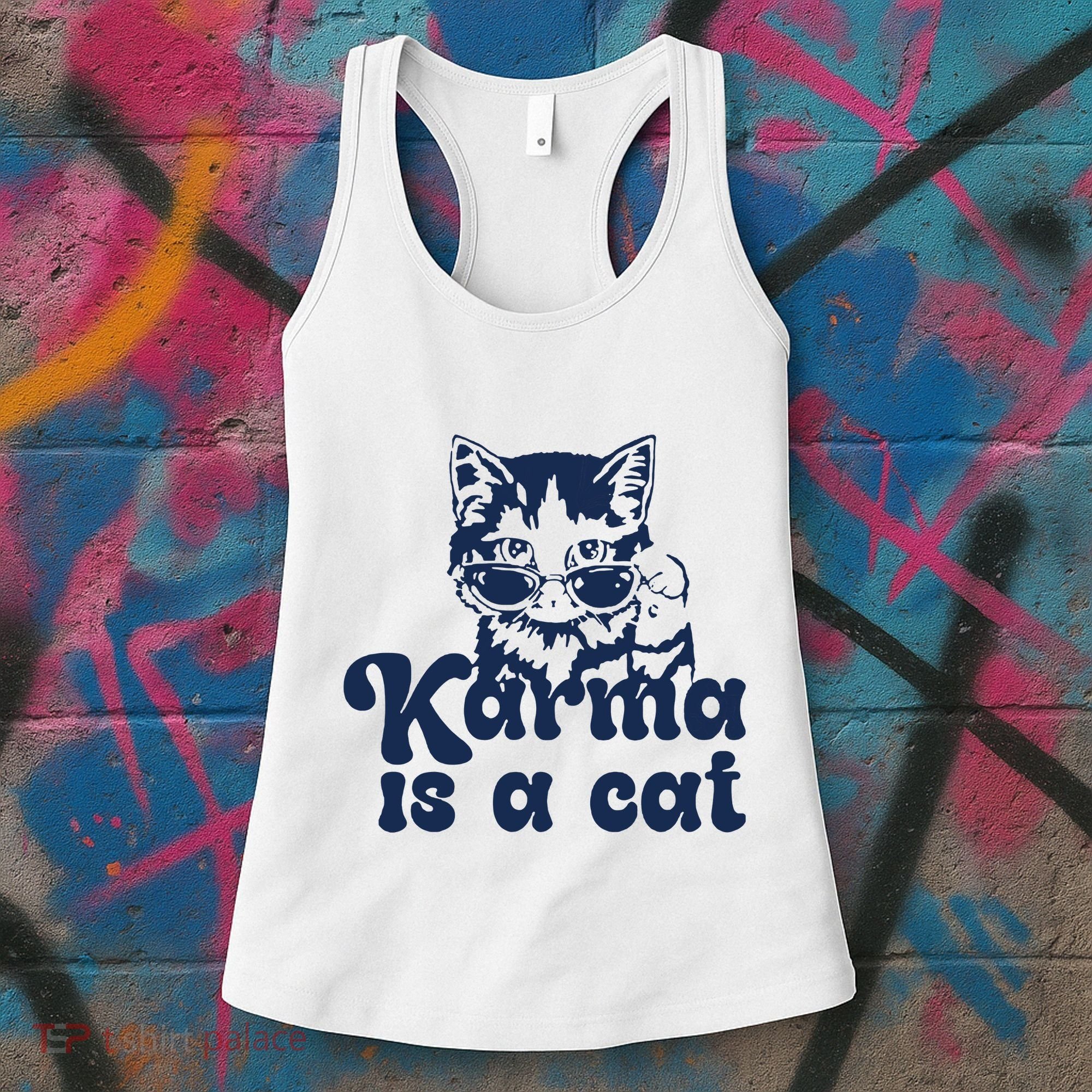 Karma Is A Cat Women's Tank Top