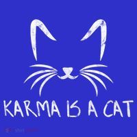 Karma Is A Cat Funny Cat Lover Gift Toddler T-Shirt thumb 4