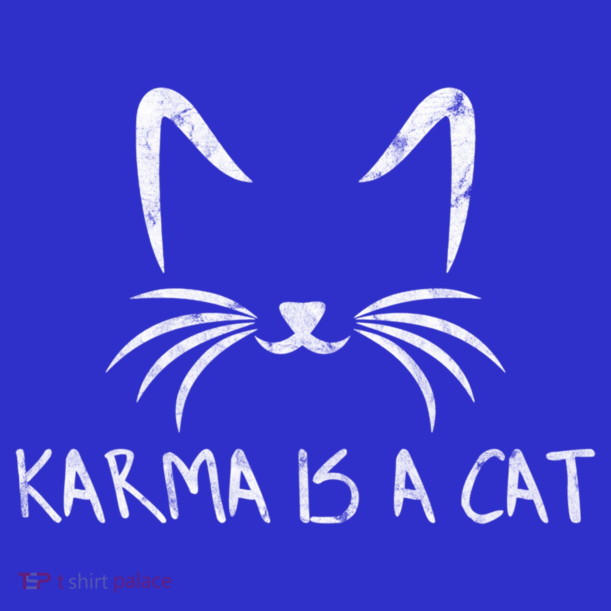 Karma Is A Cat Funny Cat Lover Gift Toddler T-Shirt