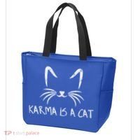 Karma Is A Cat Funny Cat Lover Gift Tote Bag thumb 3