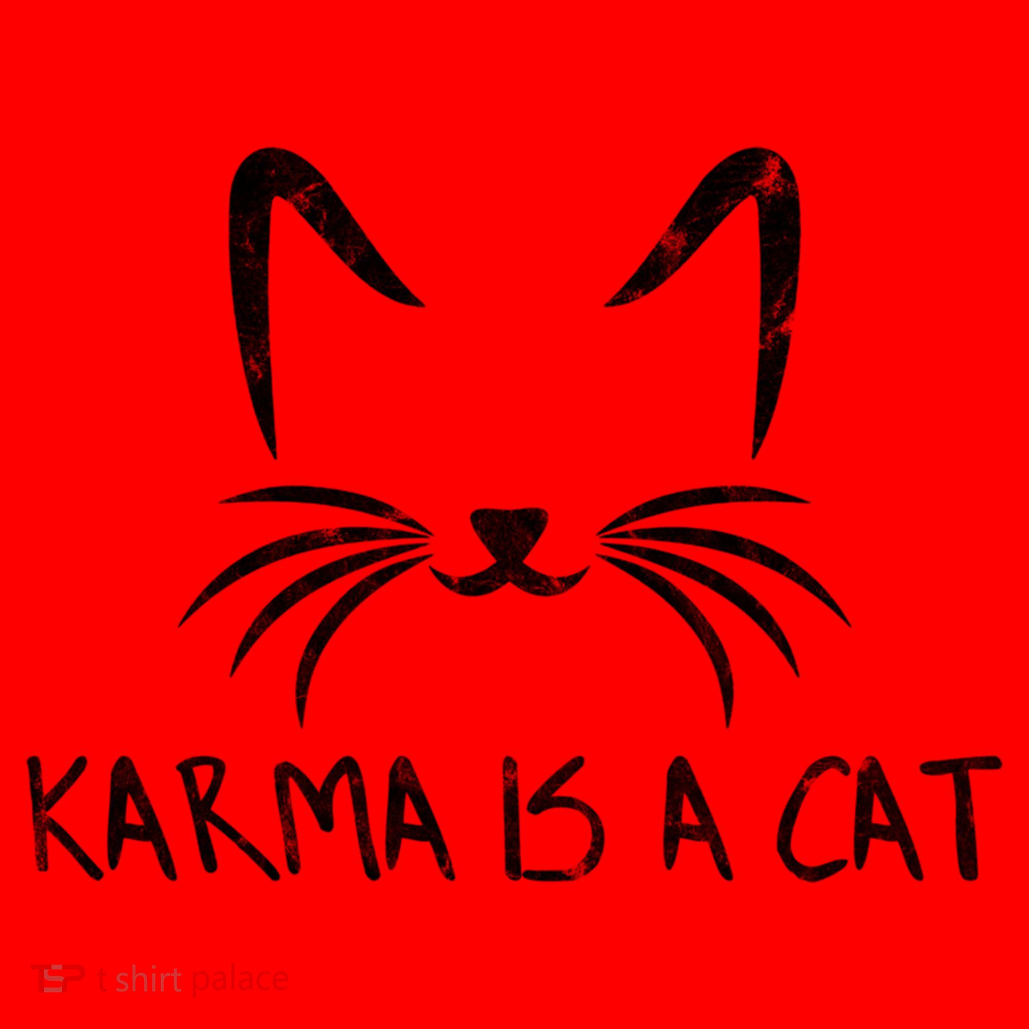 Karma Is A Cat Funny Cat Lover Gift Santa Hat