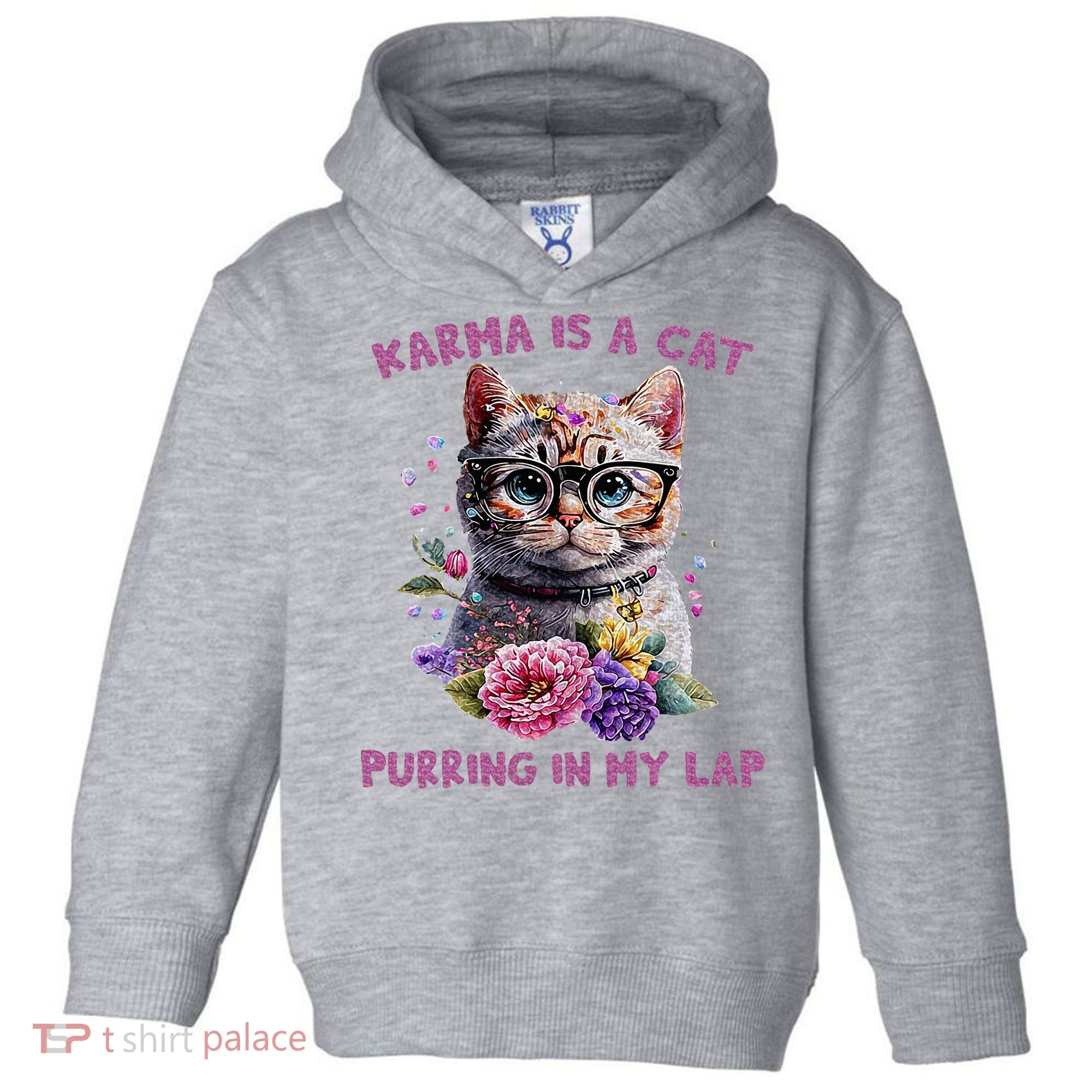 Karma Is A Cat Purring In My Lap Toddler Hoodie