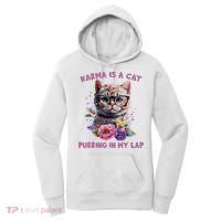 Karma Is A Cat Purring In My Lap Women's Hoodie thumb 0