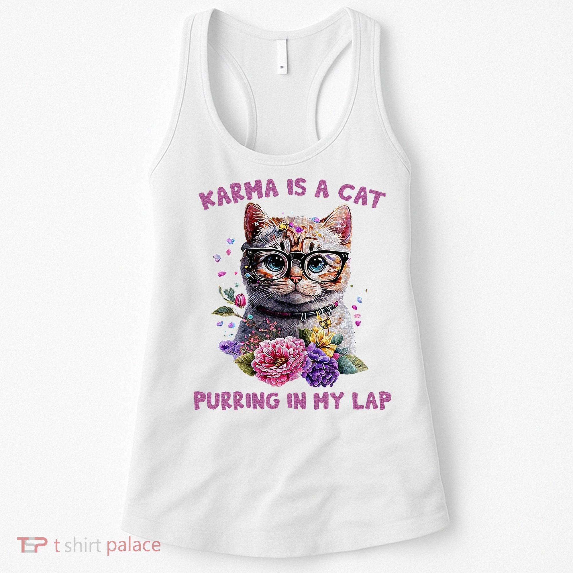 Karma Is A Cat Purring In My Lap Women's Tank Top