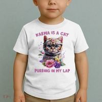 Karma Is A Cat Purring In My Lap Toddler T-Shirt thumb 2
