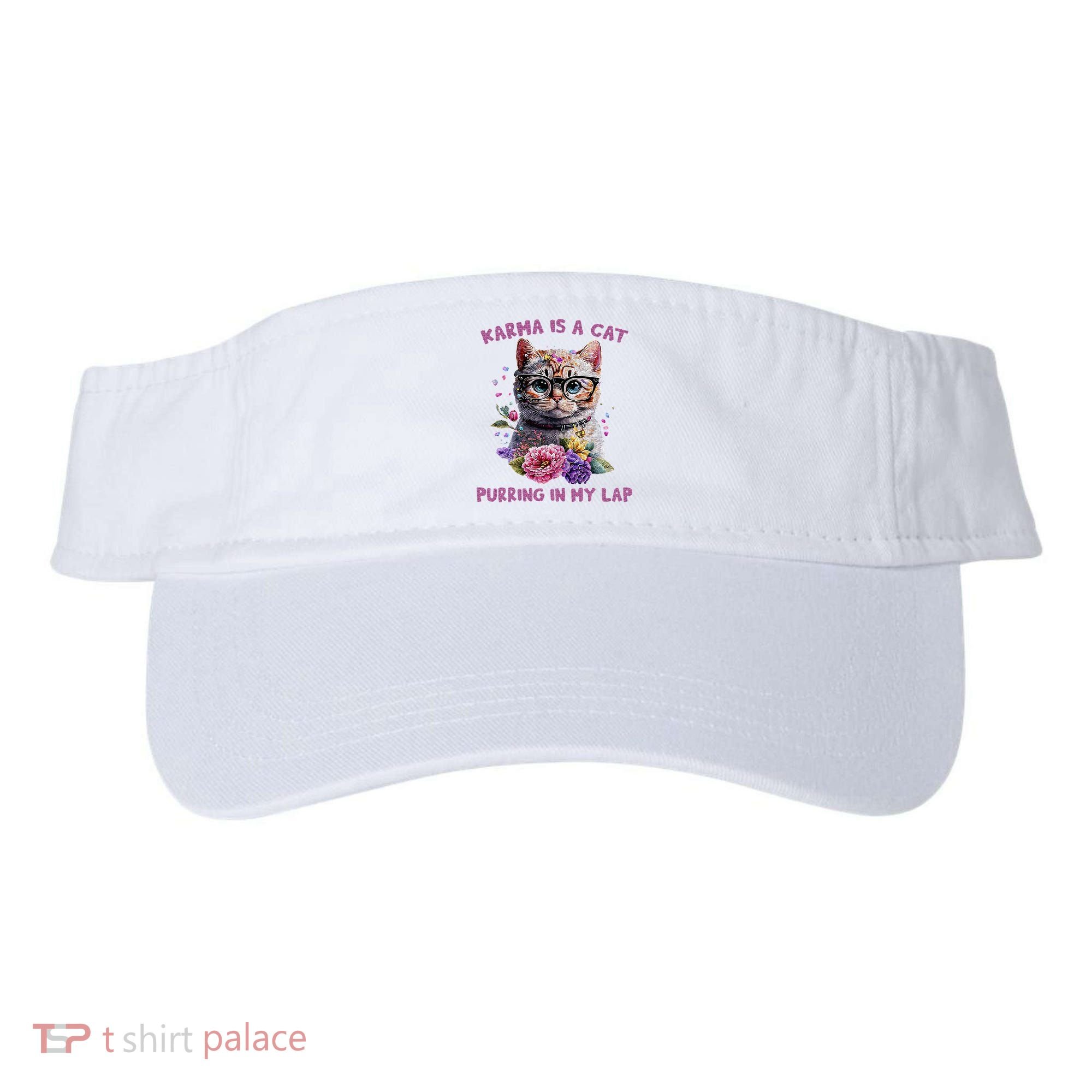 Karma Is A Cat Purring In My Lap Visor