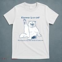 Karma Is A Cat Purring In My Lap Cause It Loves Me Cat Love T-Shirt thumb 5