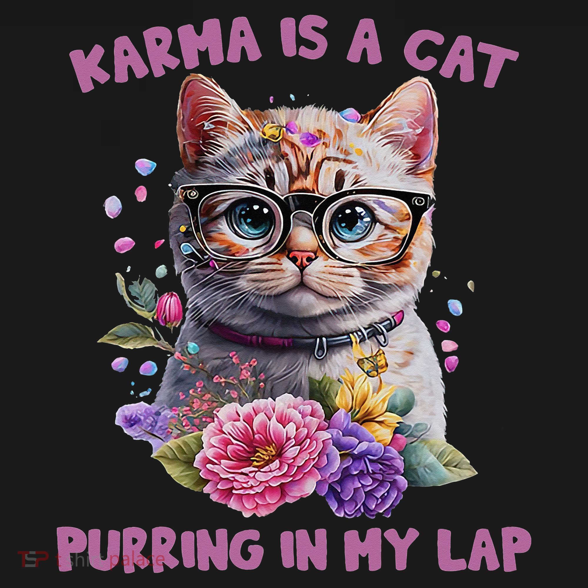 Karma Is A Cat Purring In My Lap Doggie Tank