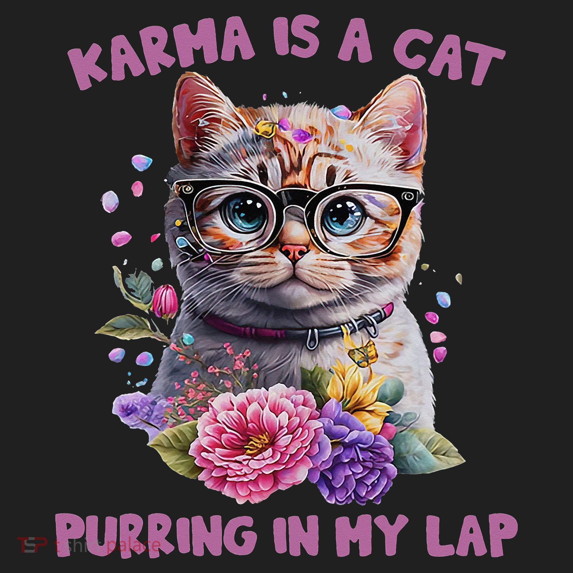 Karma Is A Cat Purring In My Lap Beanie