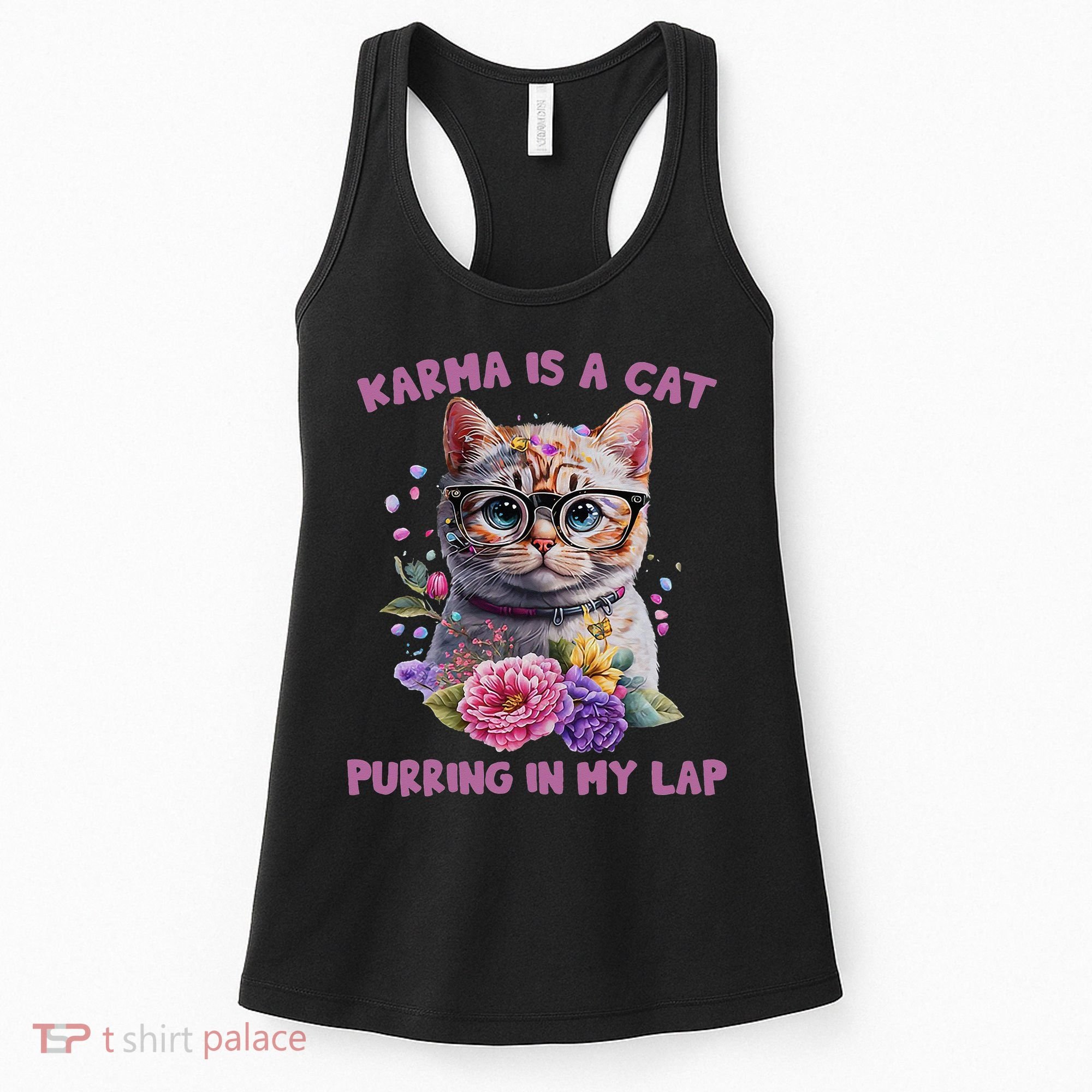 Karma Is A Cat Purring In My Lap Women's Tank Top