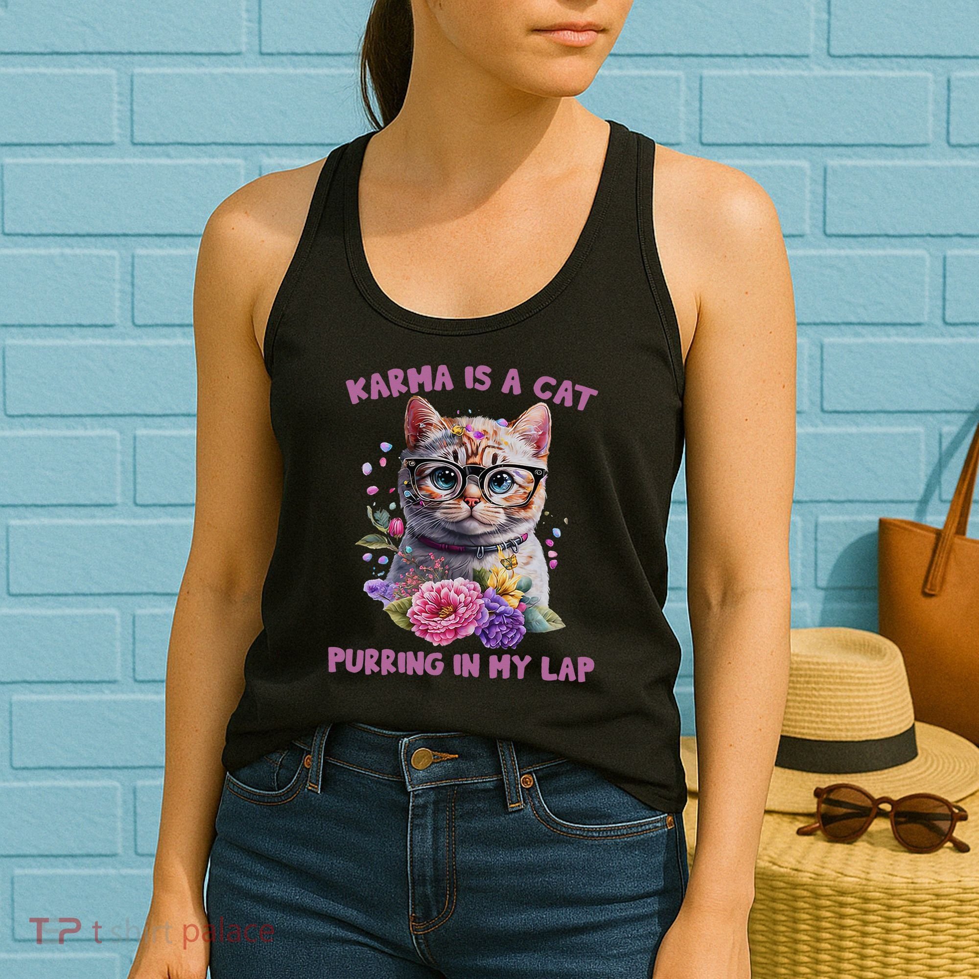 Karma Is A Cat Purring In My Lap Women's Tank Top