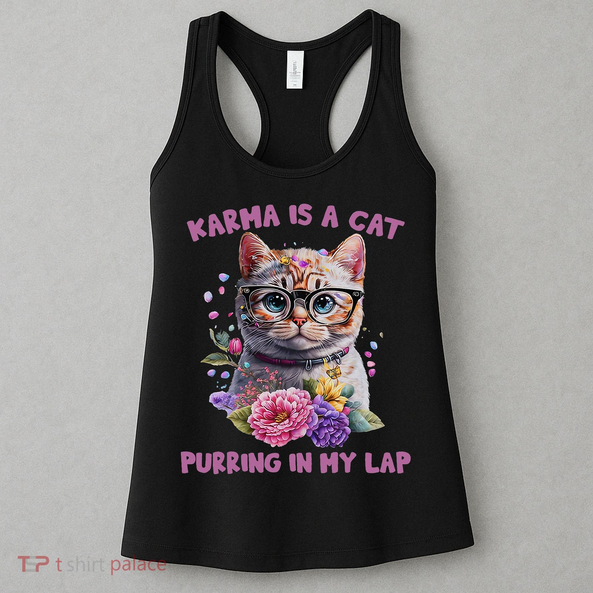 Karma Is A Cat Purring In My Lap Women's Tank Top