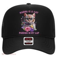 Karma Is A Cat Purring In My Lap Hat thumb 0