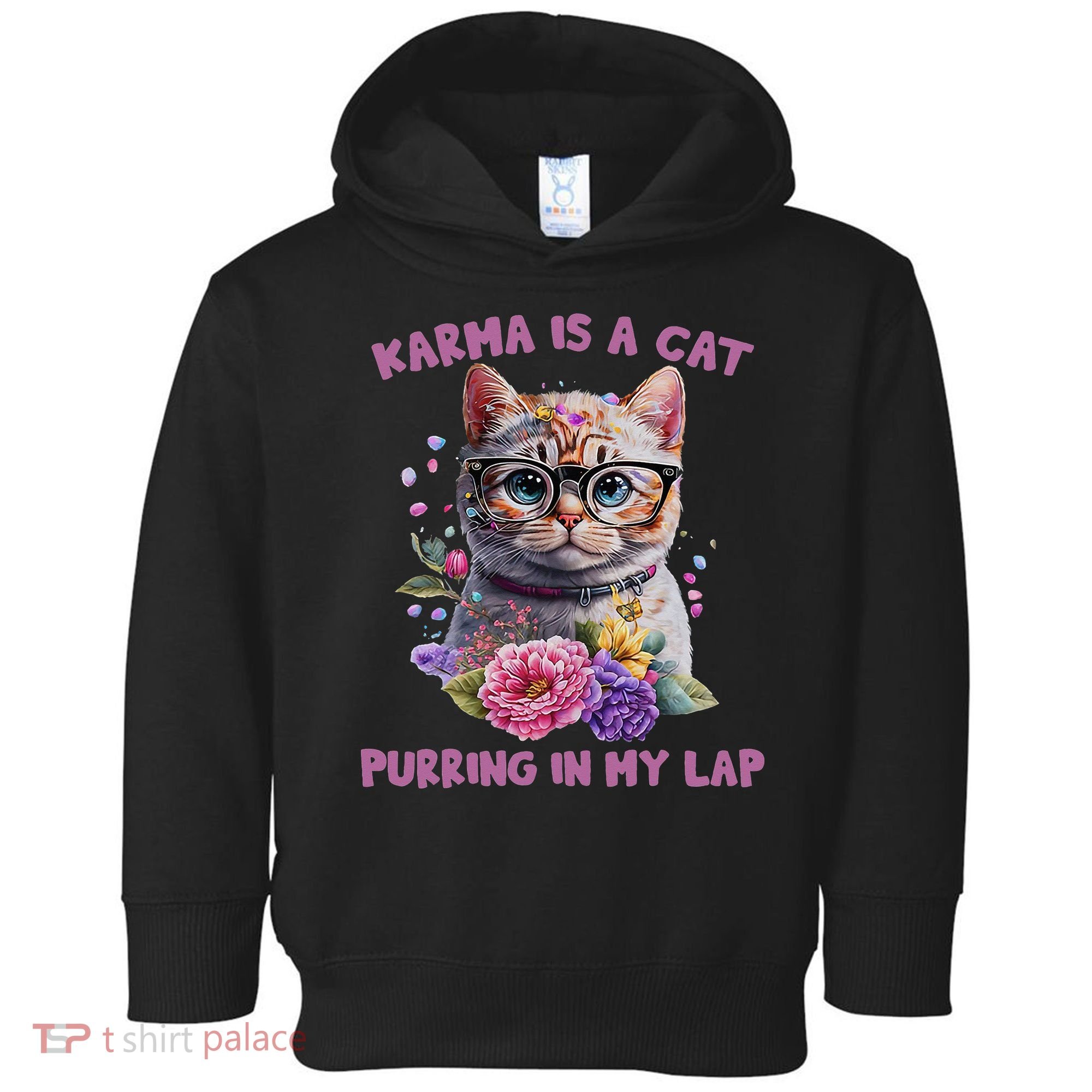Karma Is A Cat Purring In My Lap Toddler Hoodie