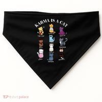 Karma Is A Cat USA-Made Doggie Bandana thumb 0