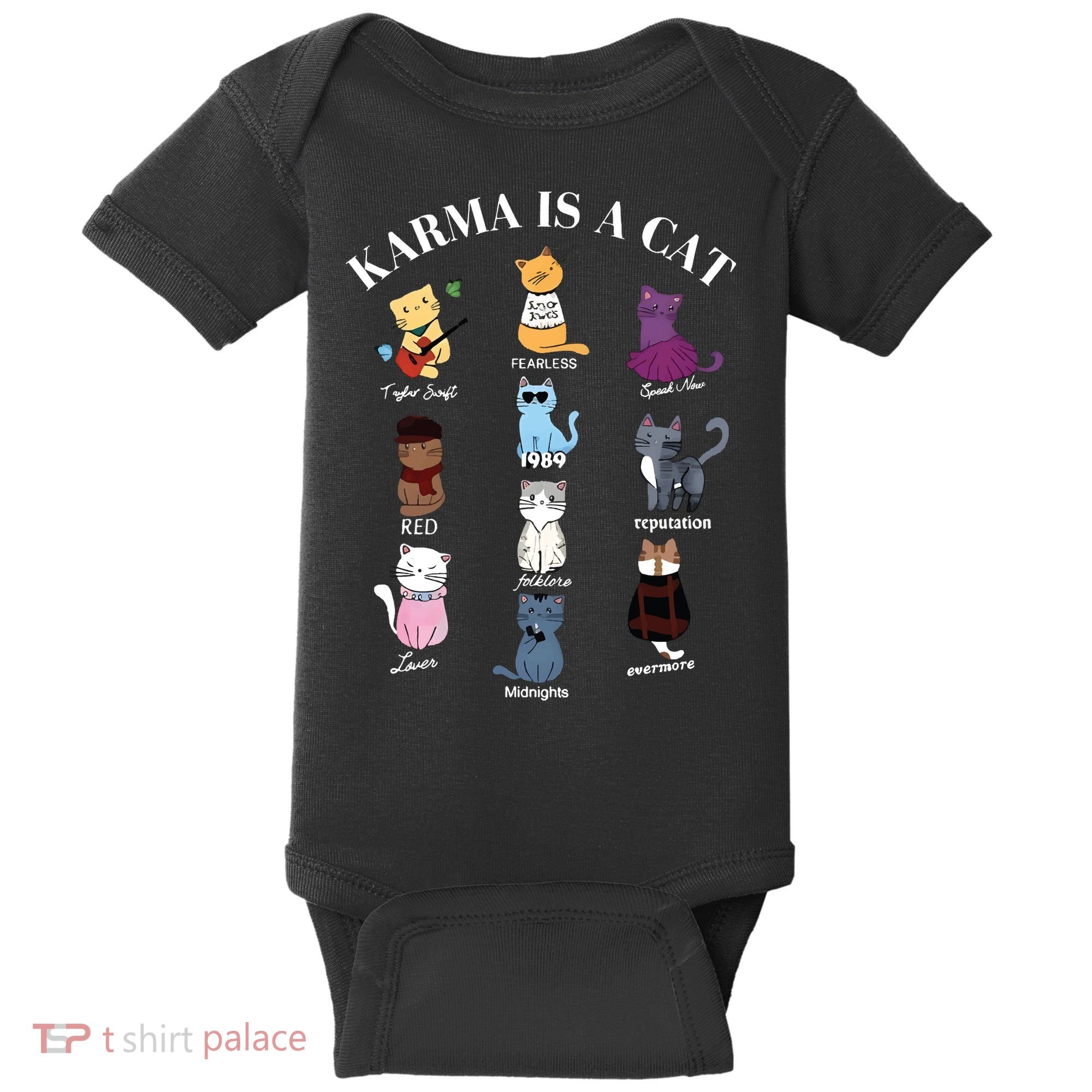 Karma Is A Cat Baby Bodysuit