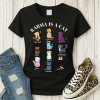 Karma Is A Cat Women's T-Shirt thumb 3