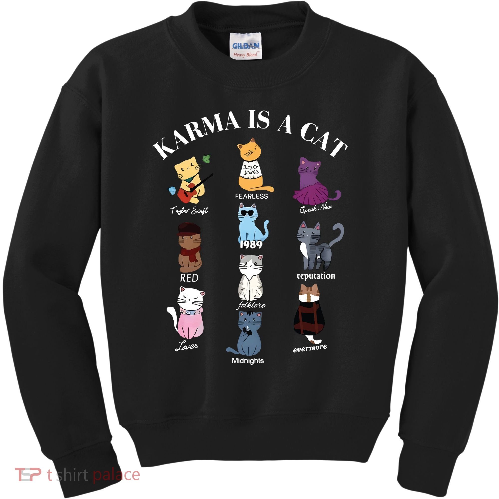 Karma Is A Cat Kids Sweatshirt