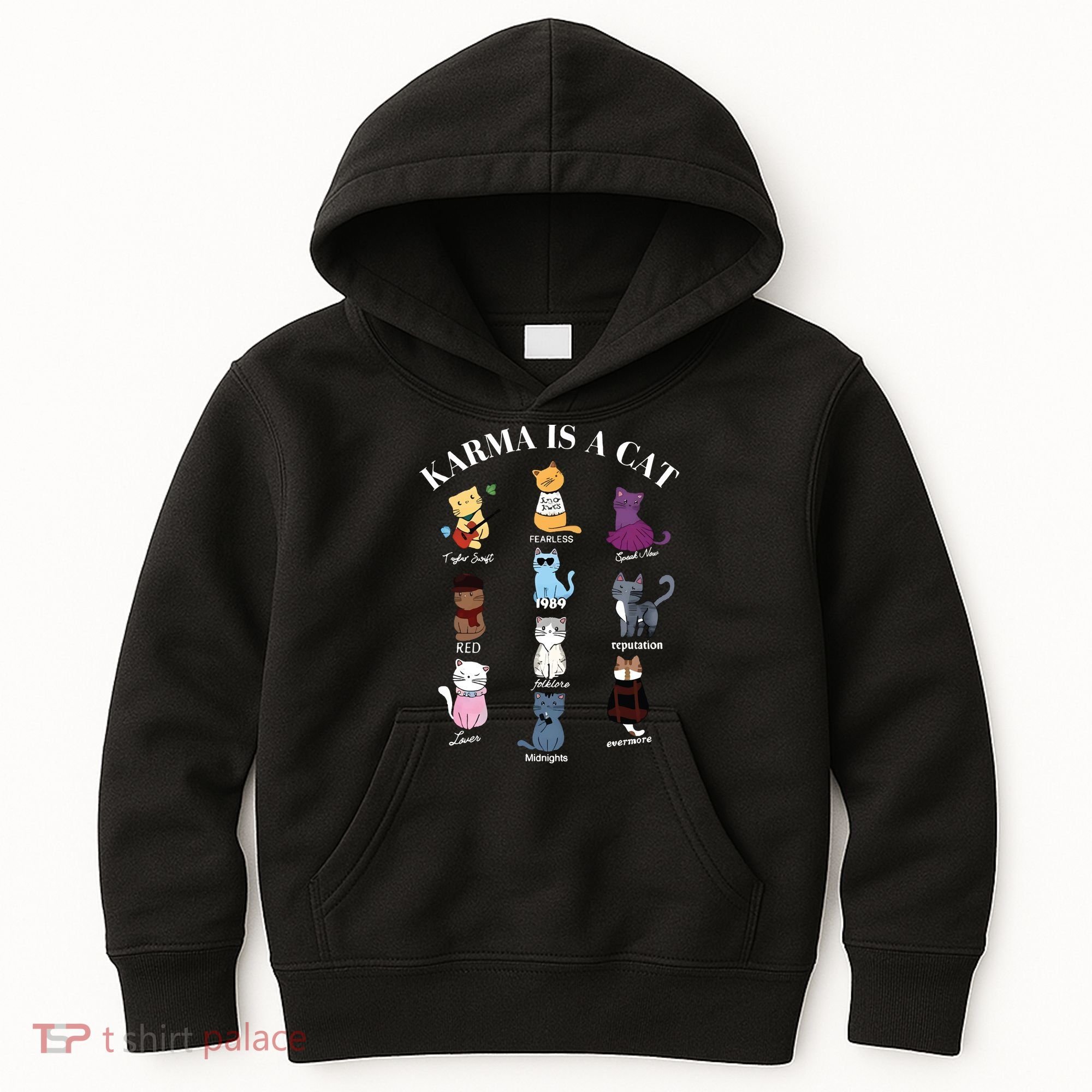 Karma Is A Cat Kids Hoodie