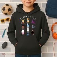 Karma Is A Cat Kids Hoodie thumb 2