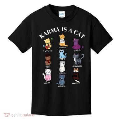 Karma Is A Cat Kids T-Shirt