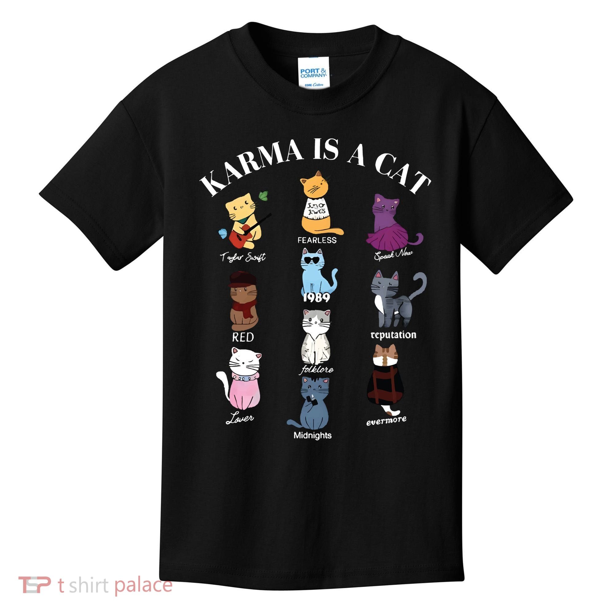 Karma Is A Cat Kids T-Shirt