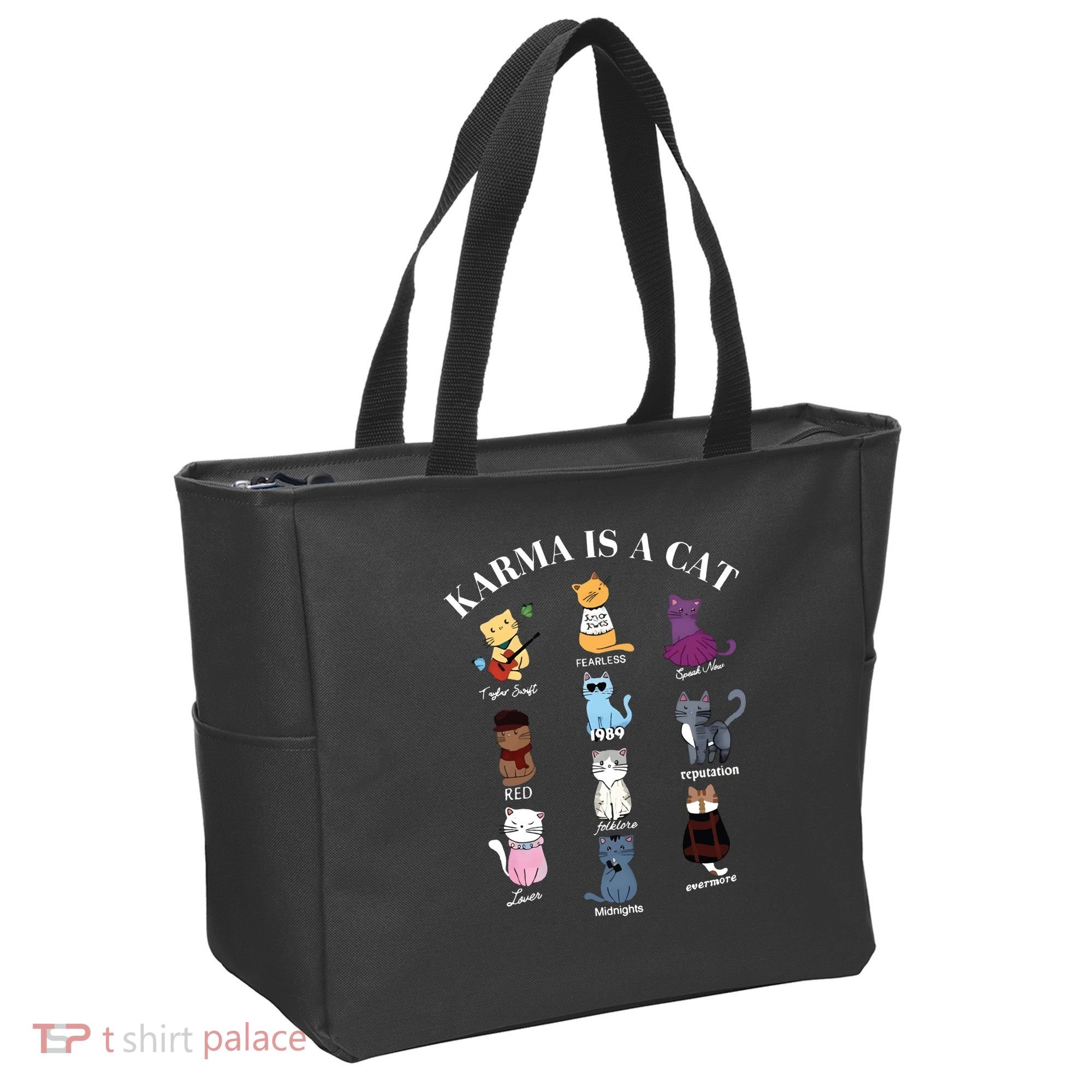 Karma Is A Cat Tote Bag