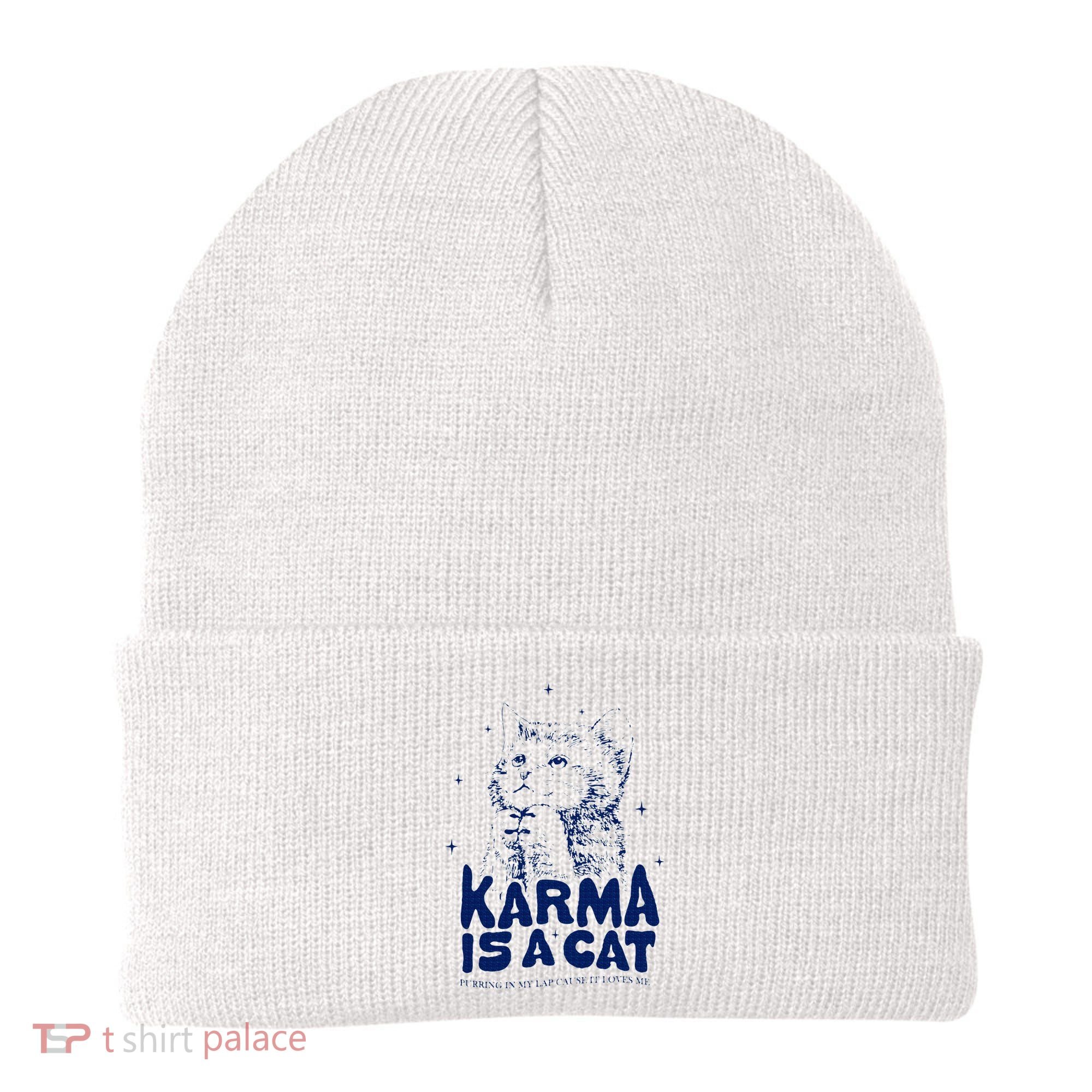 karma is a cat purring in my lap cause it loves me Beanie