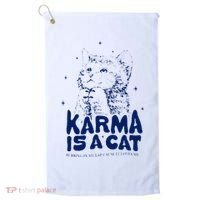 karma is a cat purring in my lap cause it loves me Golf Towel thumb 0