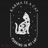 Karma Is A Cat Purring In My Lap Ornament thumb 1