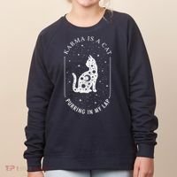 Karma Is A Cat Purring In My Lap Women's Sweatshirt thumb 0