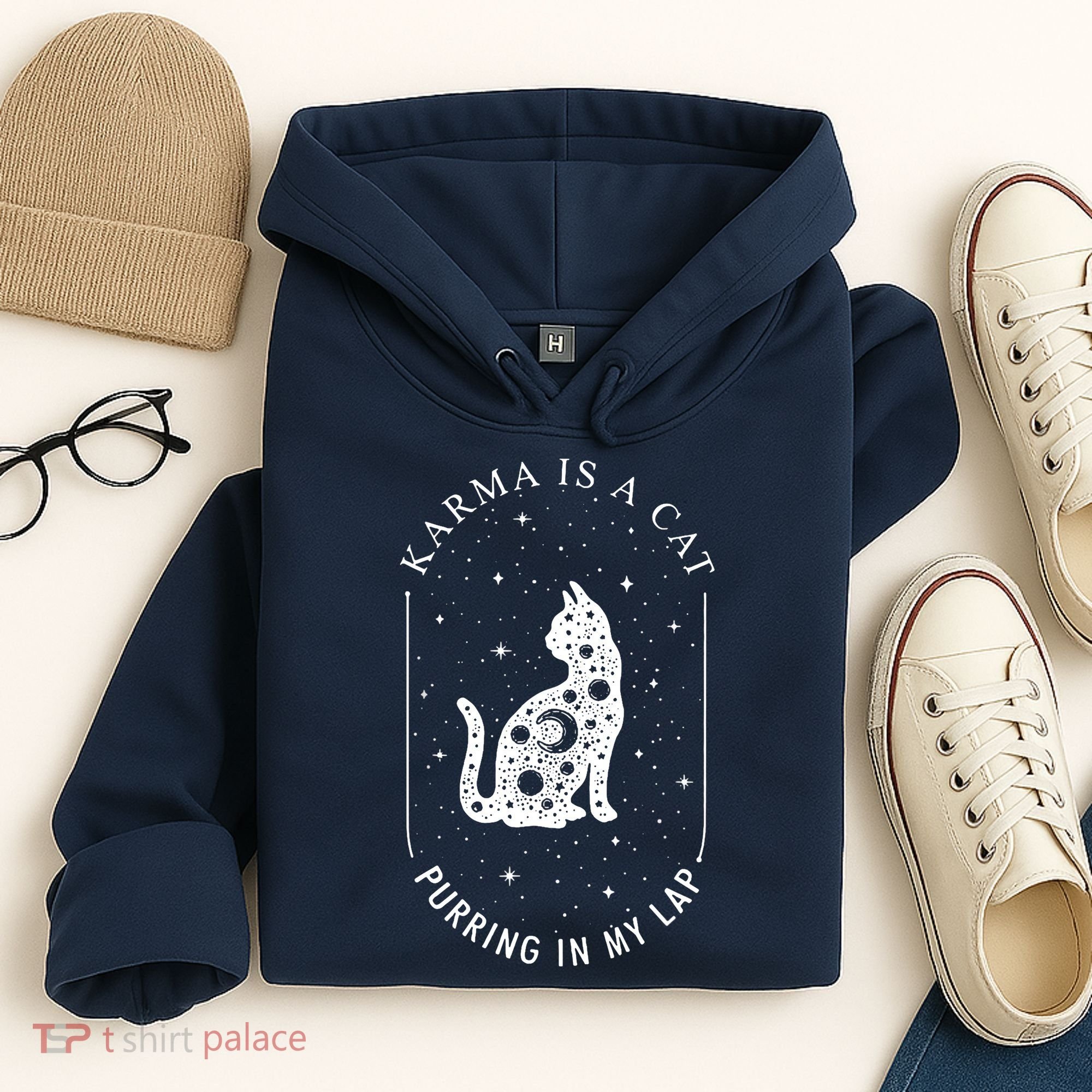 Karma Is A Cat Purring In My Lap Hoodie