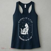 Karma Is A Cat Purring In My Lap Women's Tank Top thumb 3