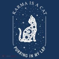 Karma Is A Cat Purring In My Lap Visor thumb 3