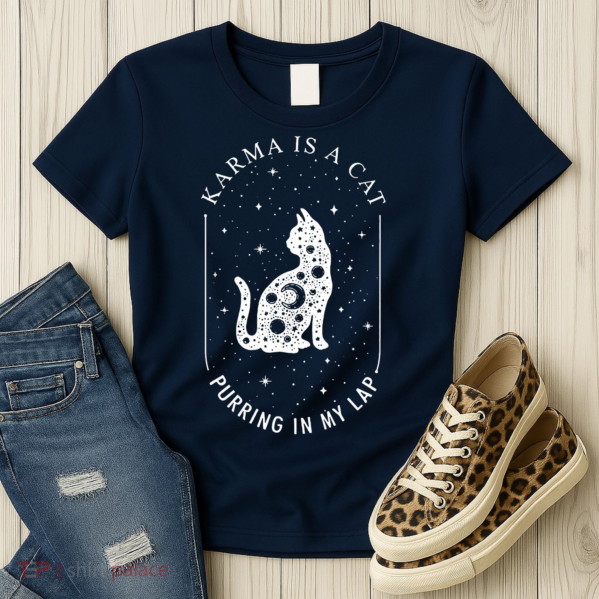 Karma Is A Cat Purring In My Lap Women's T-Shirt