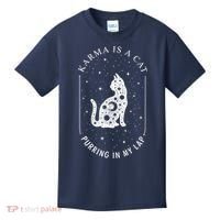 Karma Is A Cat Purring In My Lap Kids T-Shirt thumb 0