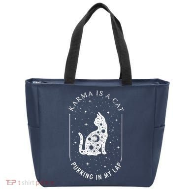 Karma Is A Cat Purring In My Lap Tote Bag
