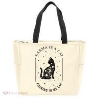 Karma Is A Cat Purring In My Lap Tote Bag thumb 0