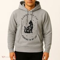 Karma Is A Cat Purring In My Lap Hoodie thumb 2