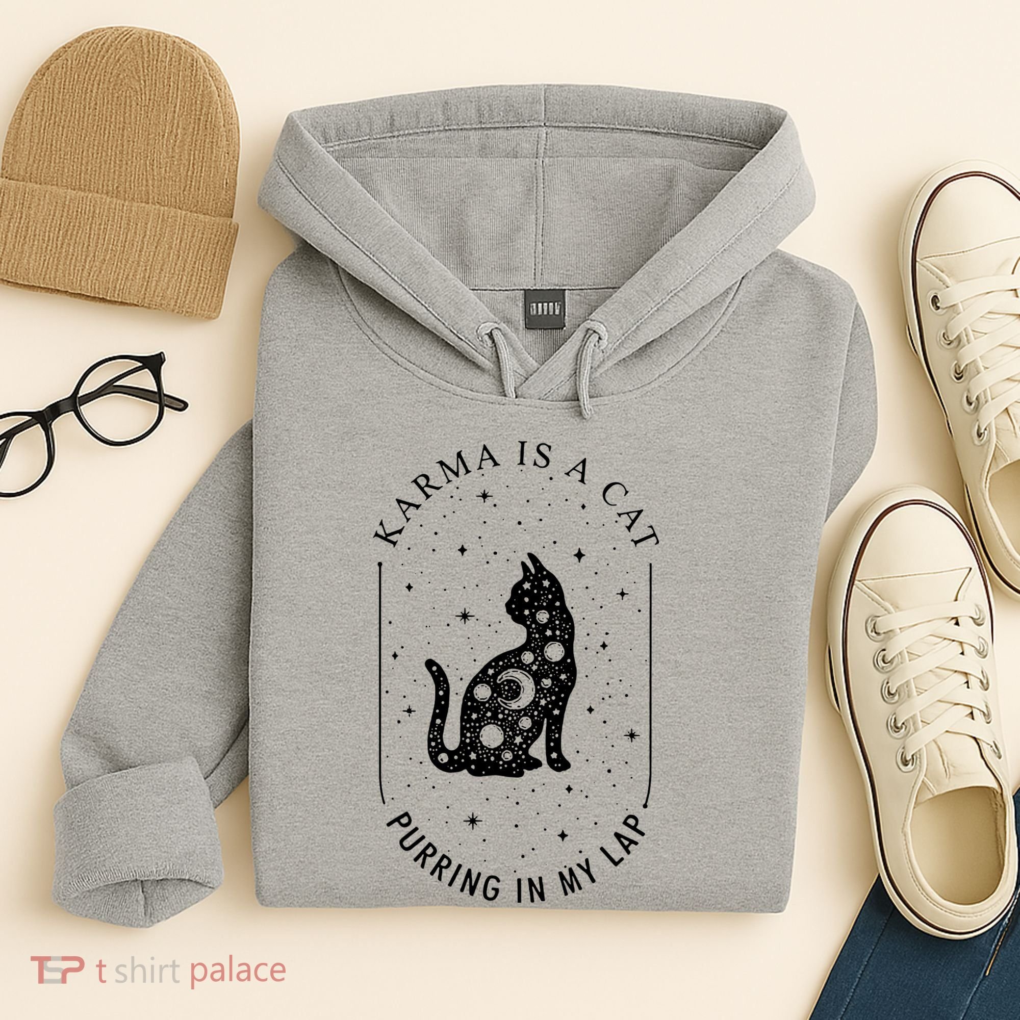 Karma Is A Cat Purring In My Lap Hoodie