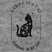 Karma Is A Cat Purring In My Lap Long Sleeve Shirt thumb 2