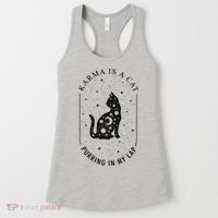 Karma Is A Cat Purring In My Lap Women's Tank Top thumb 0