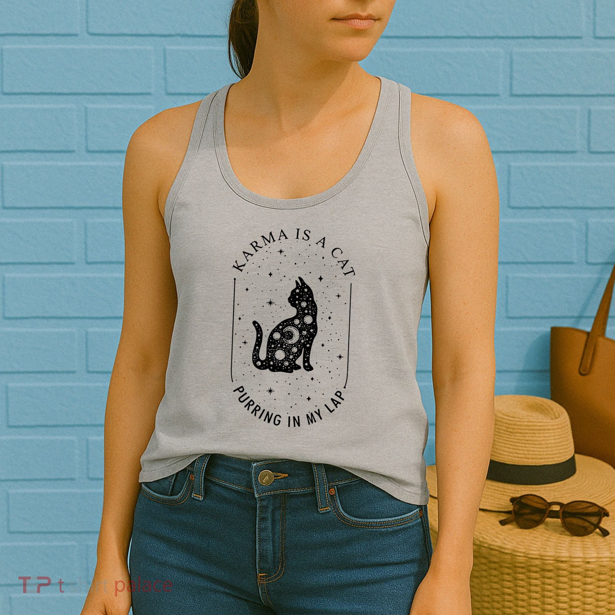 Karma Is A Cat Purring In My Lap Women's Tank Top