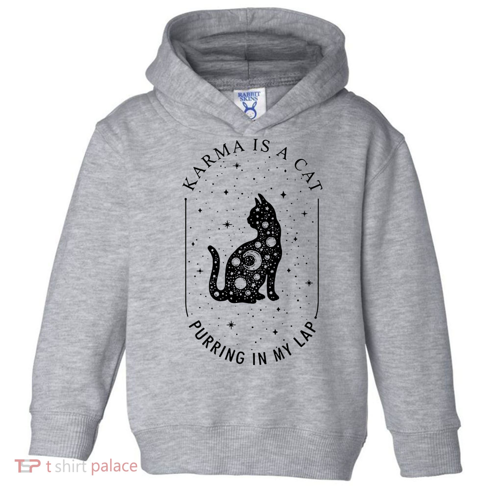 Karma Is A Cat Purring In My Lap Toddler Hoodie