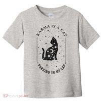 Karma Is A Cat Purring In My Lap Toddler T-Shirt thumb 0
