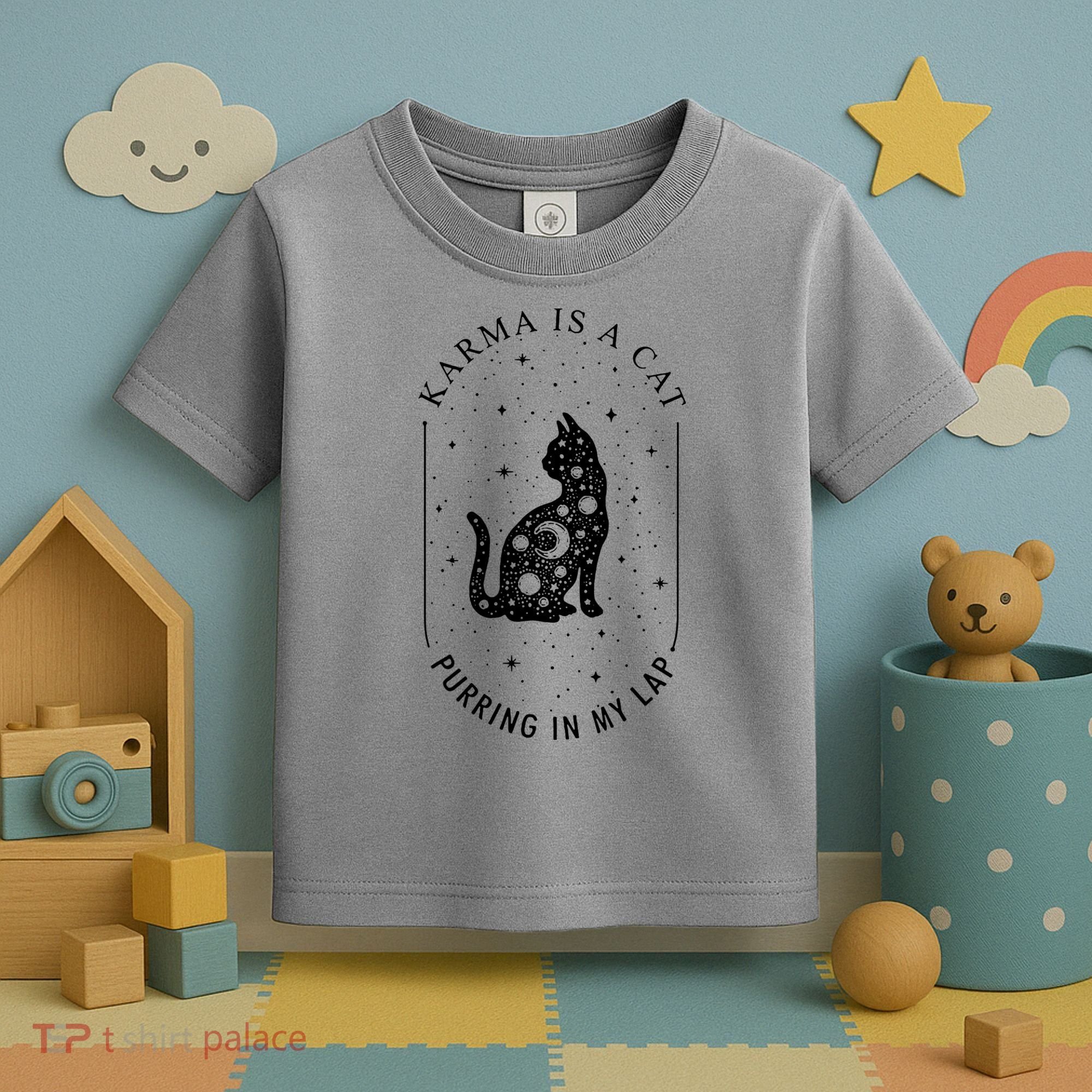 Karma Is A Cat Purring In My Lap Toddler T-Shirt